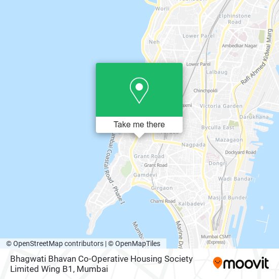 Bhagwati Bhavan Co-Operative Housing Society Limited Wing B1 map