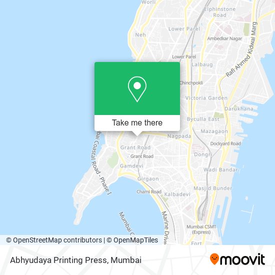 Abhyudaya Printing Press map