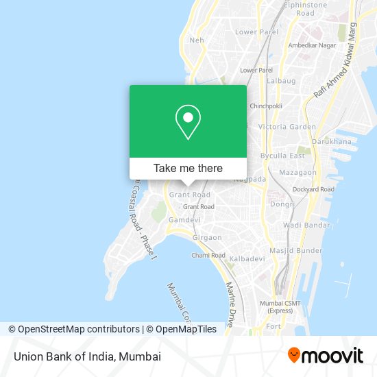 Union Bank of India map