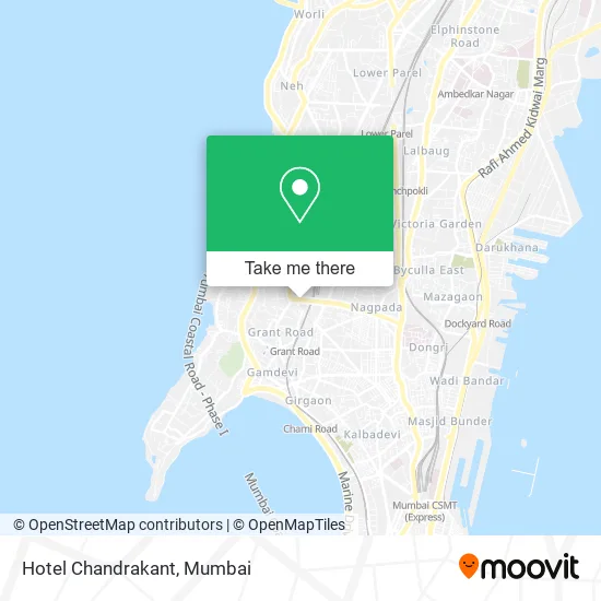 Hotel Chandrakant map
