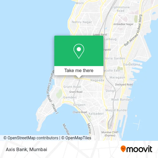 Axis Bank map