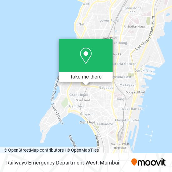 Railways Emergency Department West map