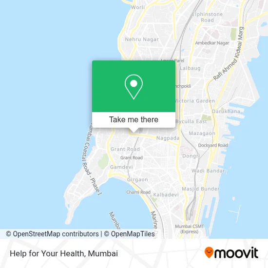 Help for Your Health map