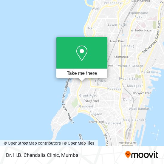 Dr. H.B. Chandalia Clinic map