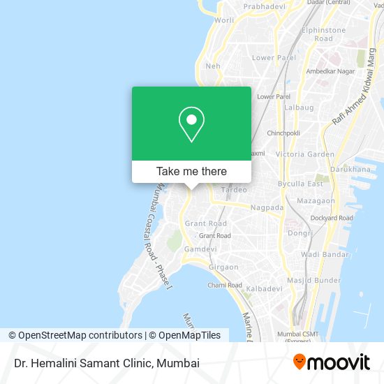 Dr. Hemalini Samant Clinic map