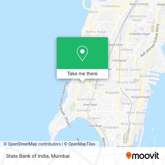 State Bank of India map