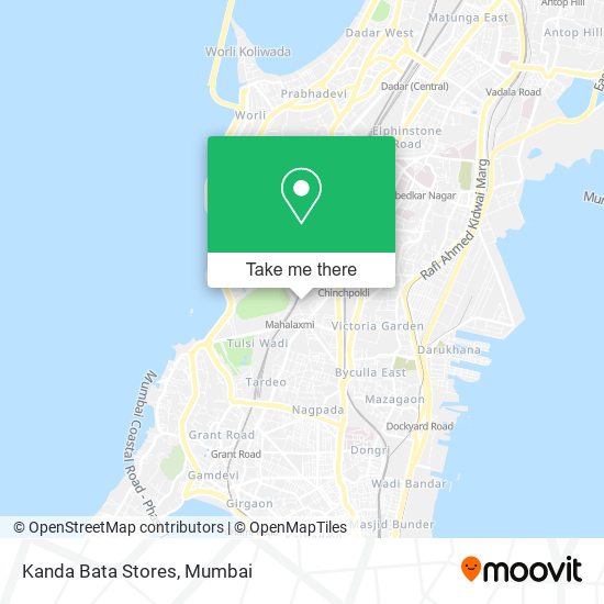 Kanda Bata Stores map