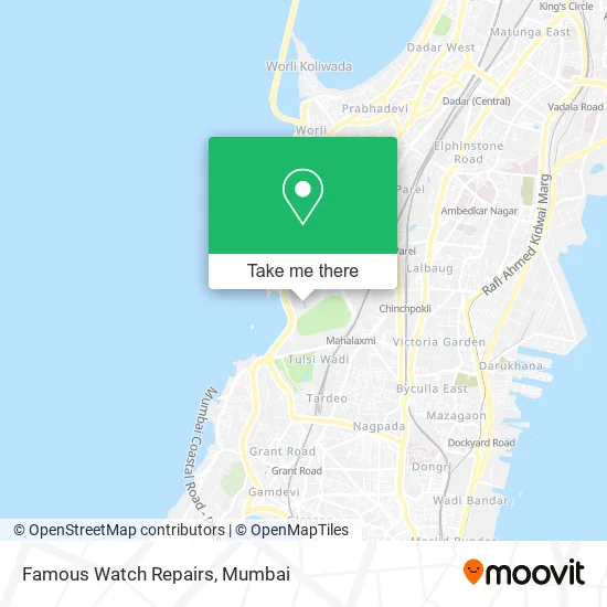 Famous Watch Repairs map