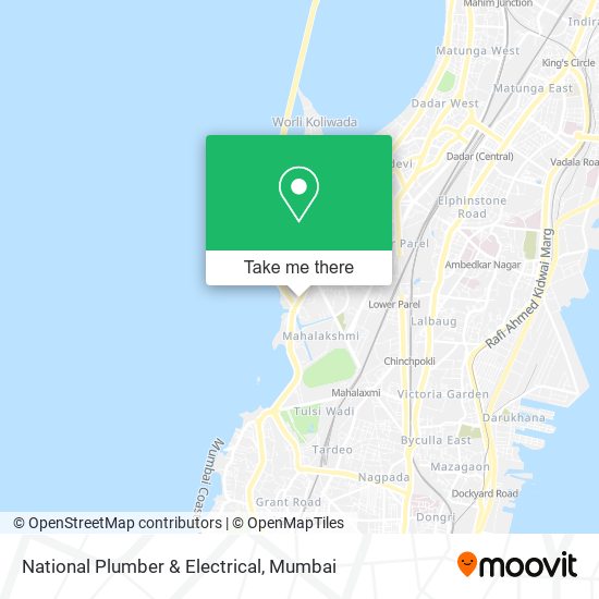 National Plumber & Electrical map