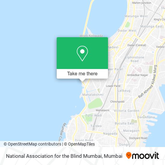 National Association for the Blind Mumbai map