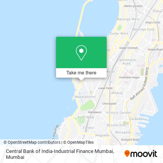 Central Bank of India-Industrial Finance Mumbai map