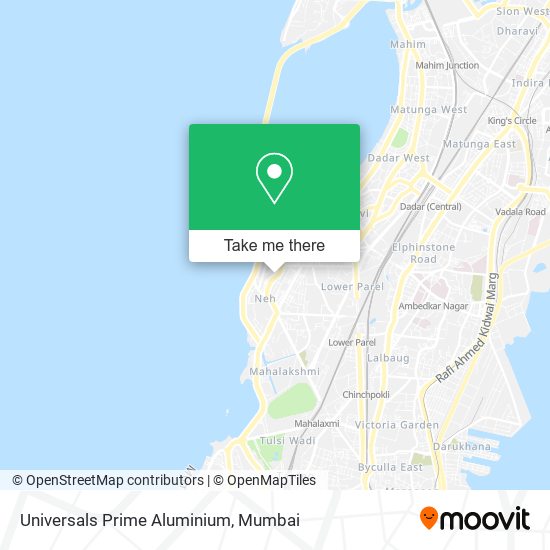 Universals Prime Aluminium map