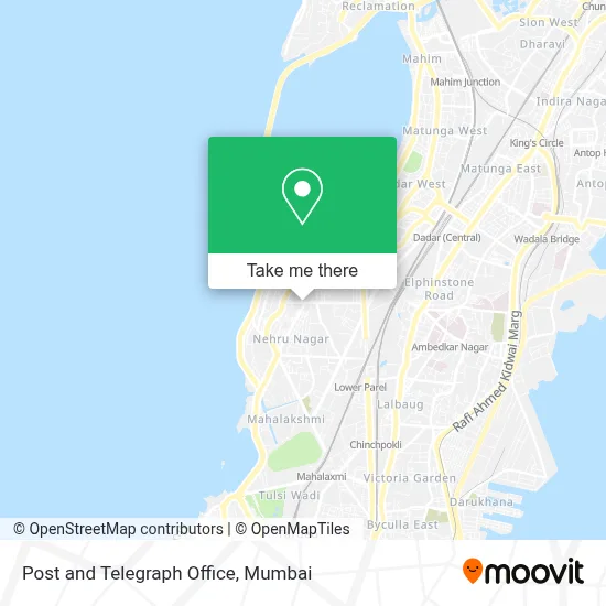 Post & Telegraph Office map