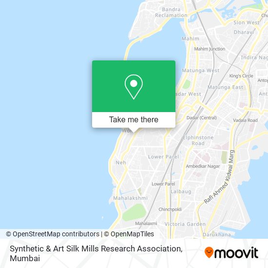 Synthetic & Art Silk Mills Research Association map