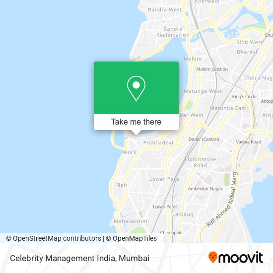 Celebrity Management India map