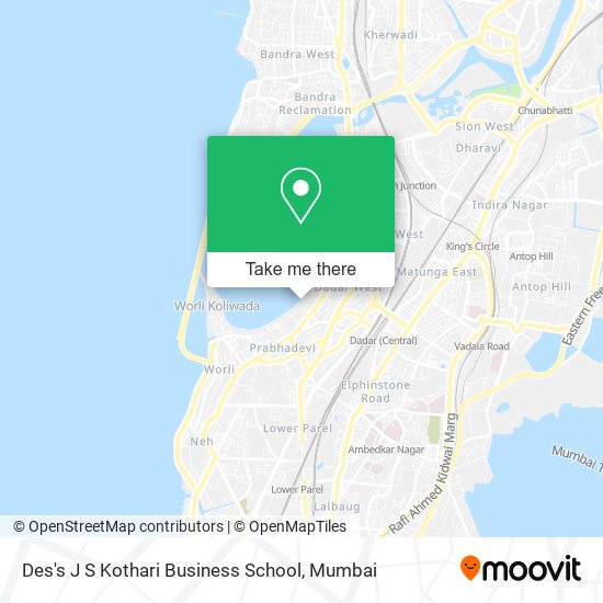 Des's J S Kothari Business School map