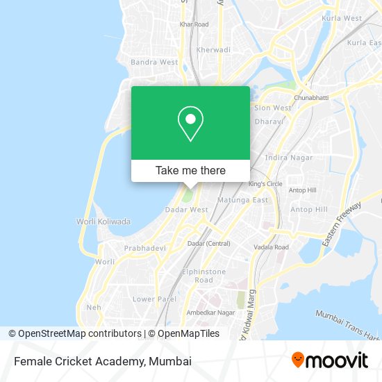 Female Cricket Academy map