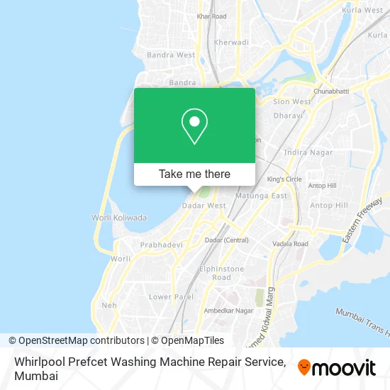 Whirlpool Prefcet Washing Machine Repair Service map