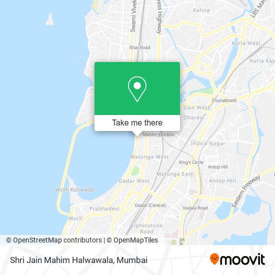 Shri Jain Mahim Halwawala map