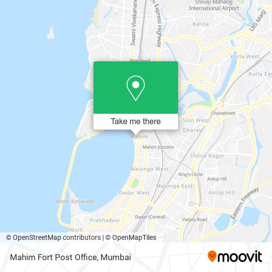 Mahim Fort Post Office map