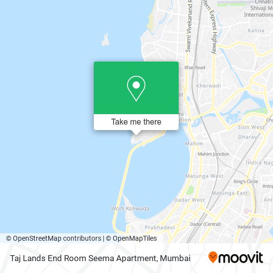 Taj Lands End Room Seema Apartment map