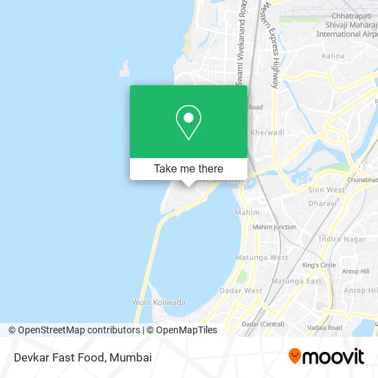 Devkar Fast Food map