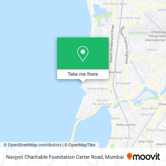 Navjyot Charitable Foundation Carter Road map