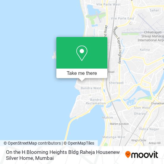 On the H Blooming Heights Bldg Raheja Housenew Silver Home map