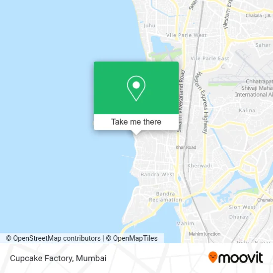 Cupcake Factory map
