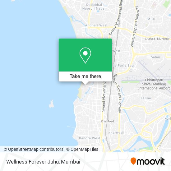 Wellness Forever Juhu map