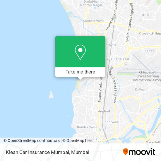 Klean Car Insurance Mumbai map