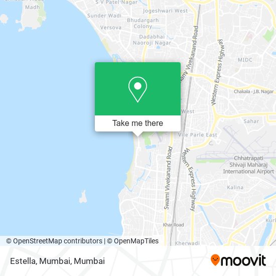 Estella, Mumbai map