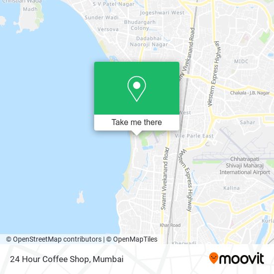 24 Hour Coffee Shop map