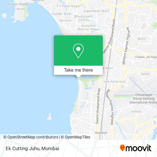 Ek Cutting Juhu map