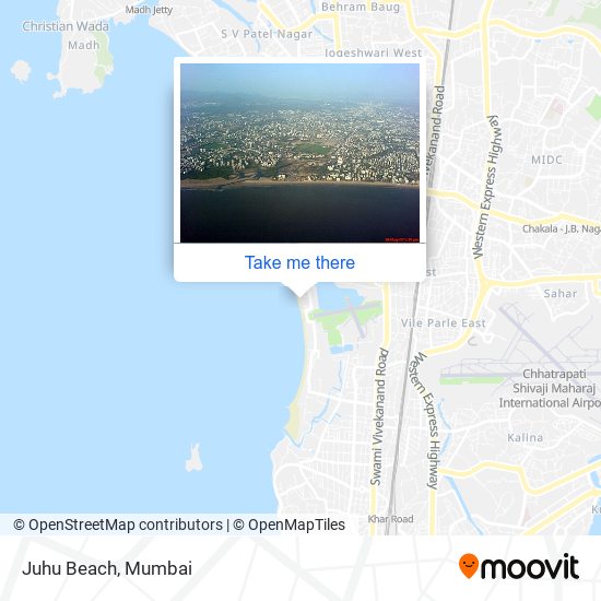 Juhu Beach map