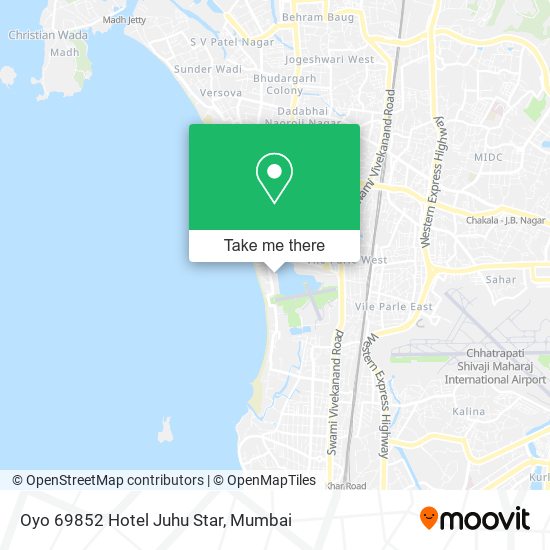 Oyo 69852 Hotel Juhu Star map