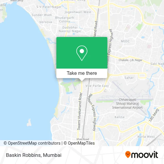 Baskin Robbins map