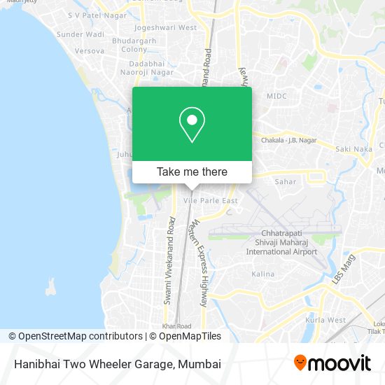 Hanibhai Two Wheeler Garage map