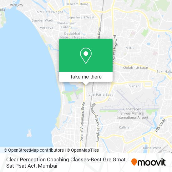 Clear Perception Coaching Classes-Best Gre Gmat Sat Psat Act map