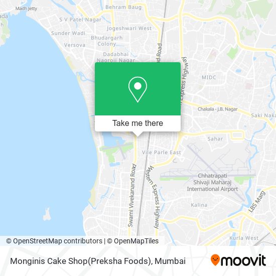 Monginis Cake Shop(Preksha Foods) map