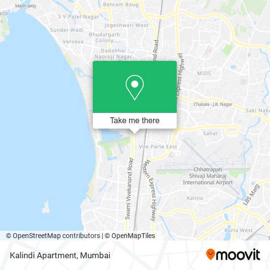 Kalindi Apartment map