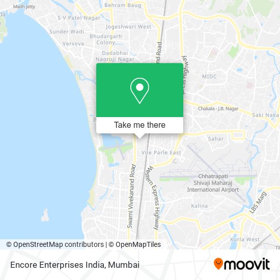 Encore Enterprises India map