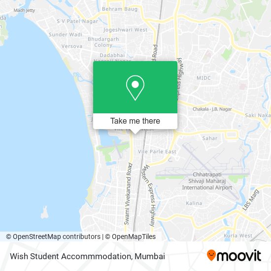 Wish Student Accommmodation map