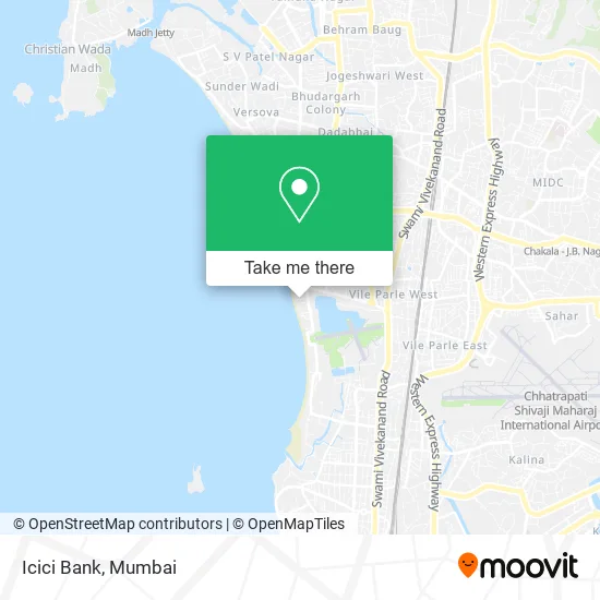Icici Bank map