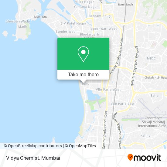 Vidya Chemist map