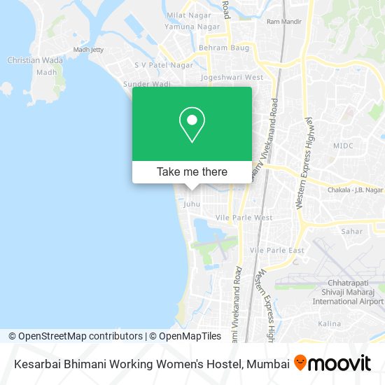 How to get to Kesarbai Bhimani Working Women s Hostel in Andheri