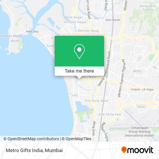 Metro Gifts India map