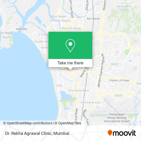 Dr. Rekha Agrawal Clinic map