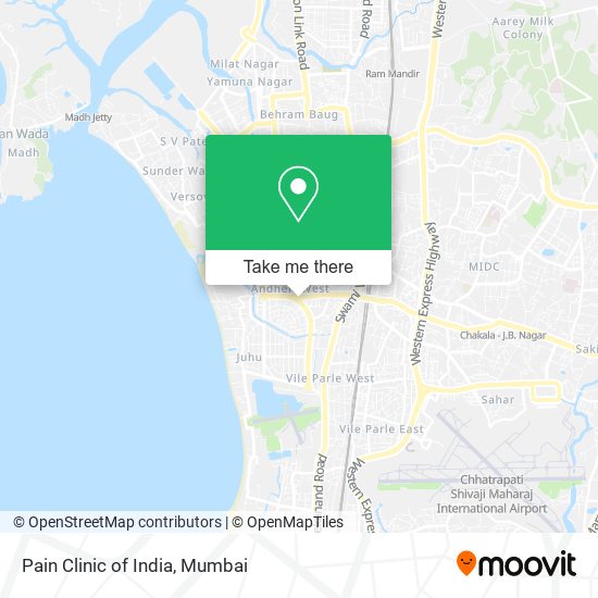 Pain Clinic of India map