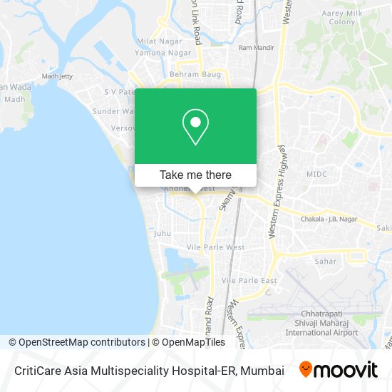 CritiCare Asia Multispeciality Hospital-ER map